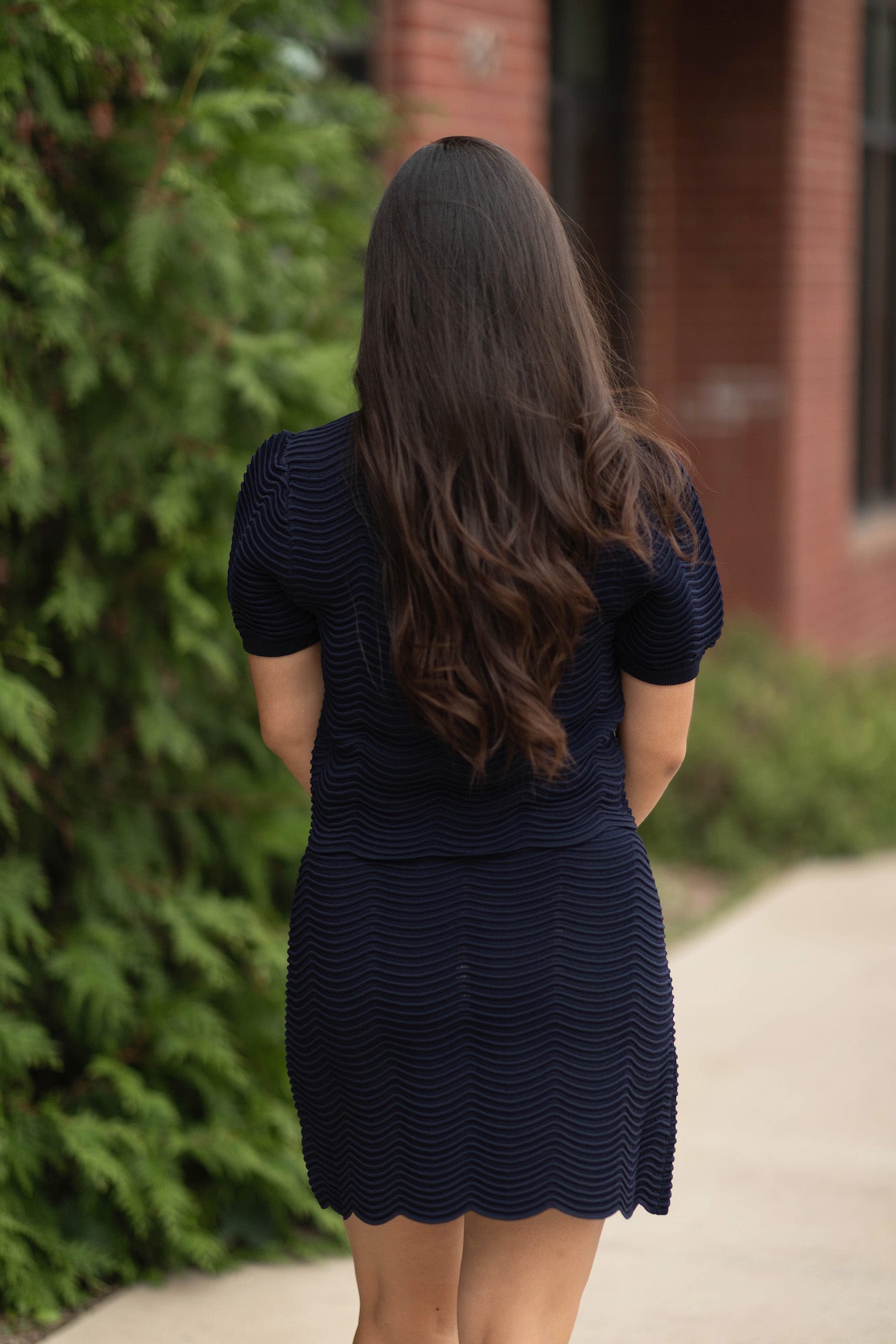 Perrine Scalloped Mini Skirt