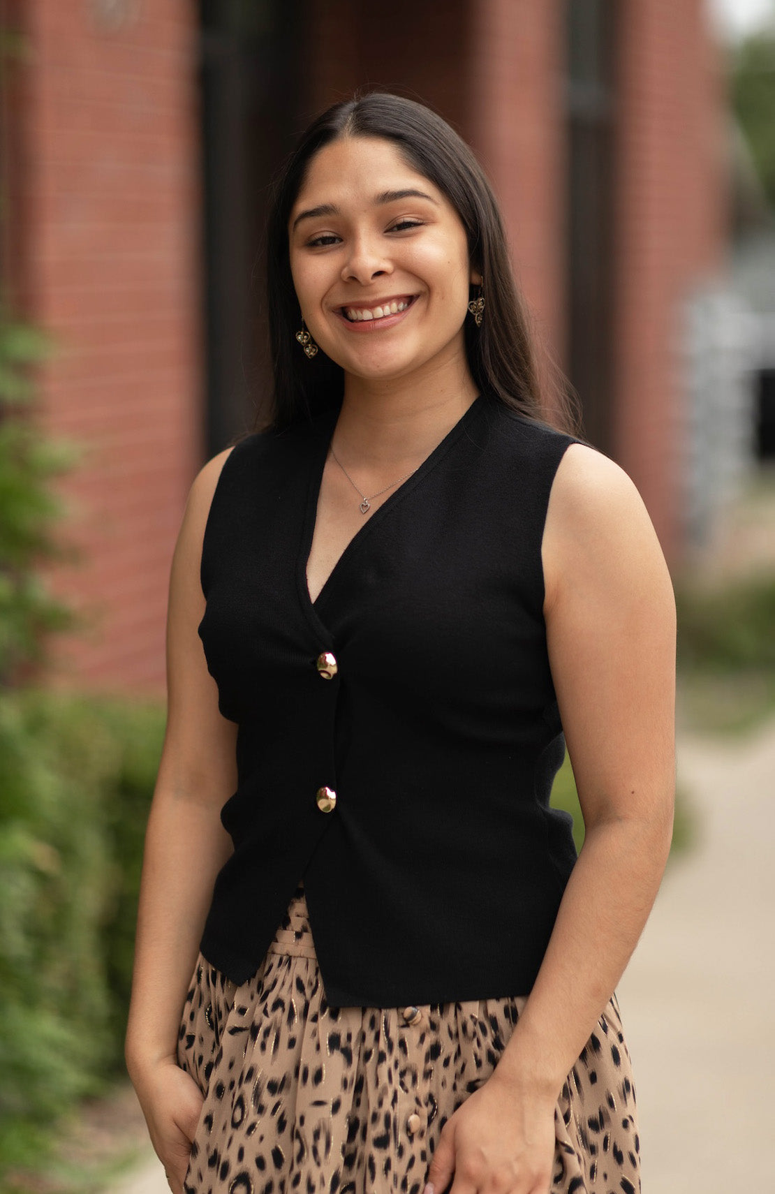 Blodwyn Sleeveless V-Neck Vest