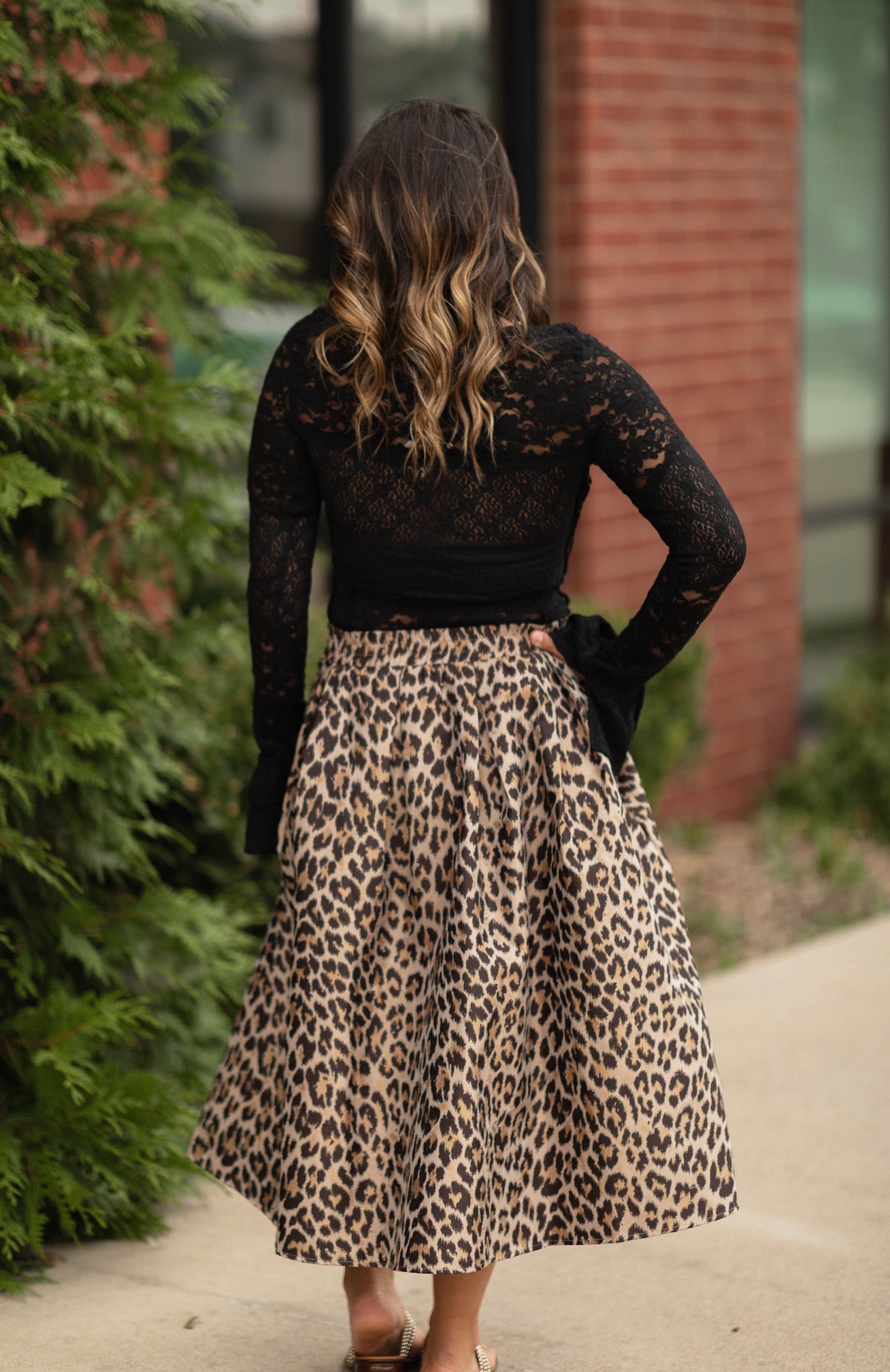 Andolina Leopard Print Skirt