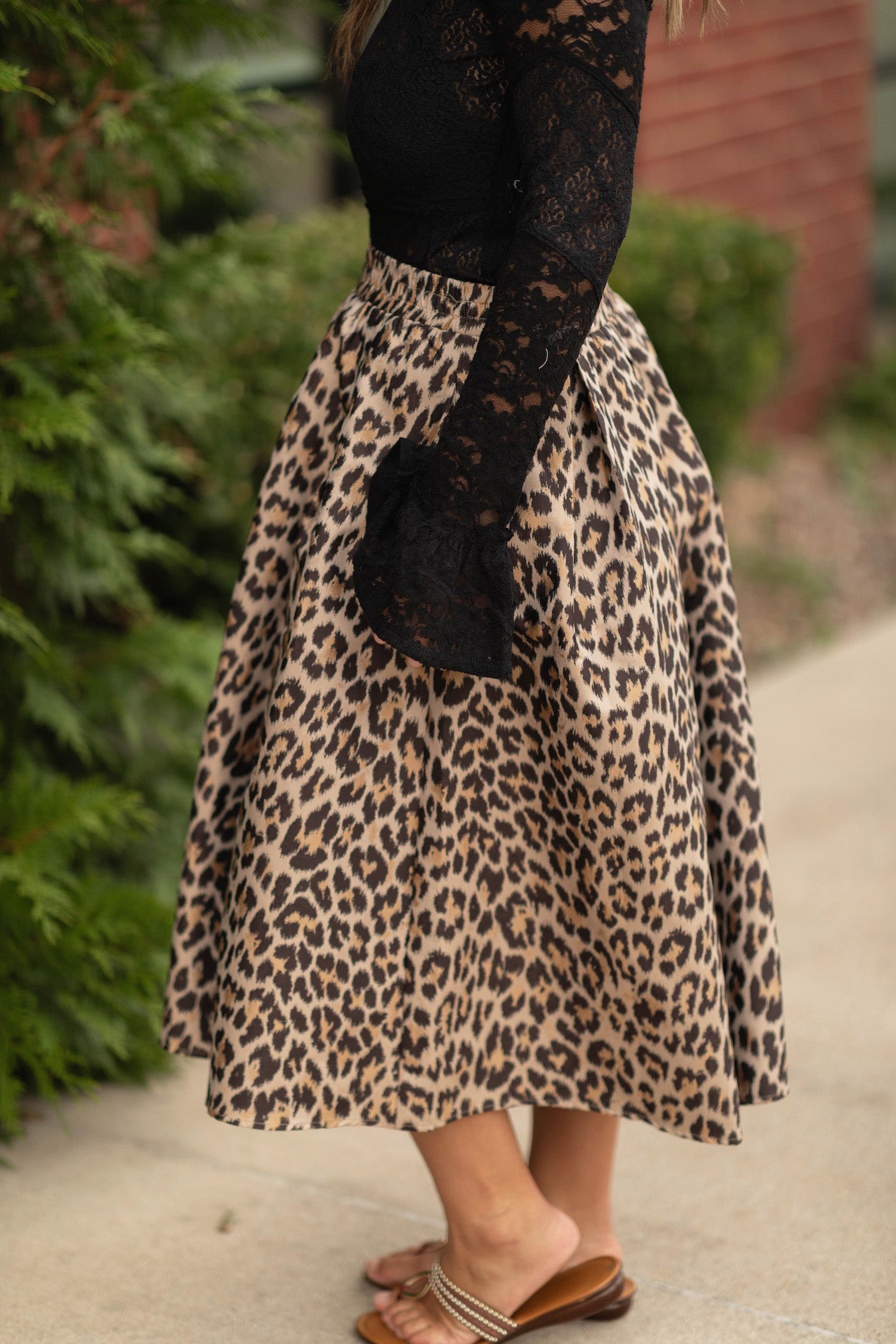 Andolina Leopard Print Skirt