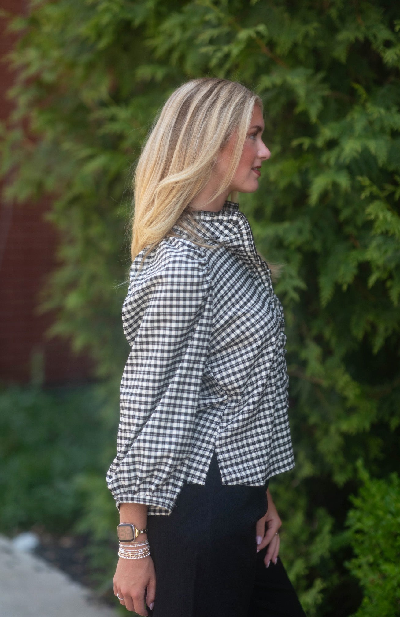 Sisley Plaid Blouse