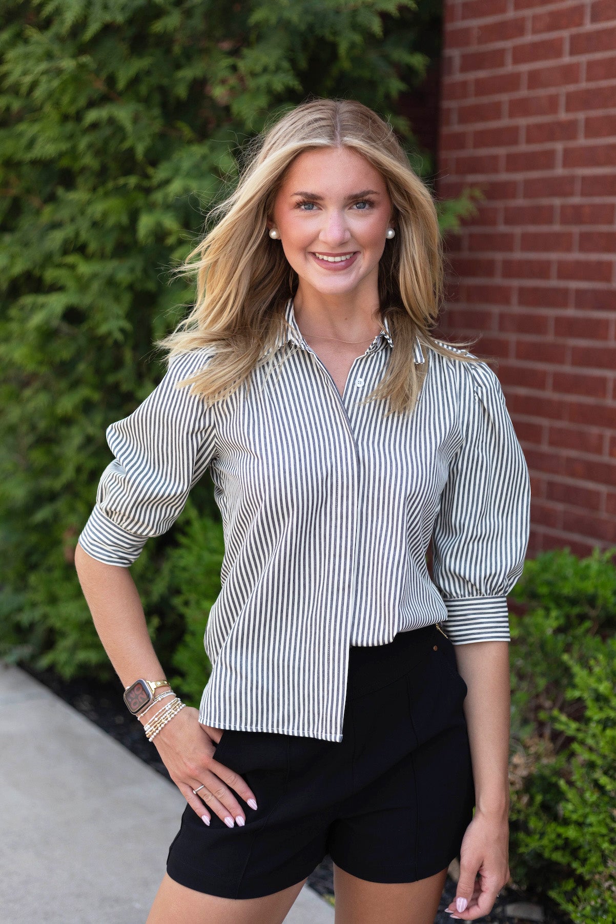 Cate Ruched Sleeve Top