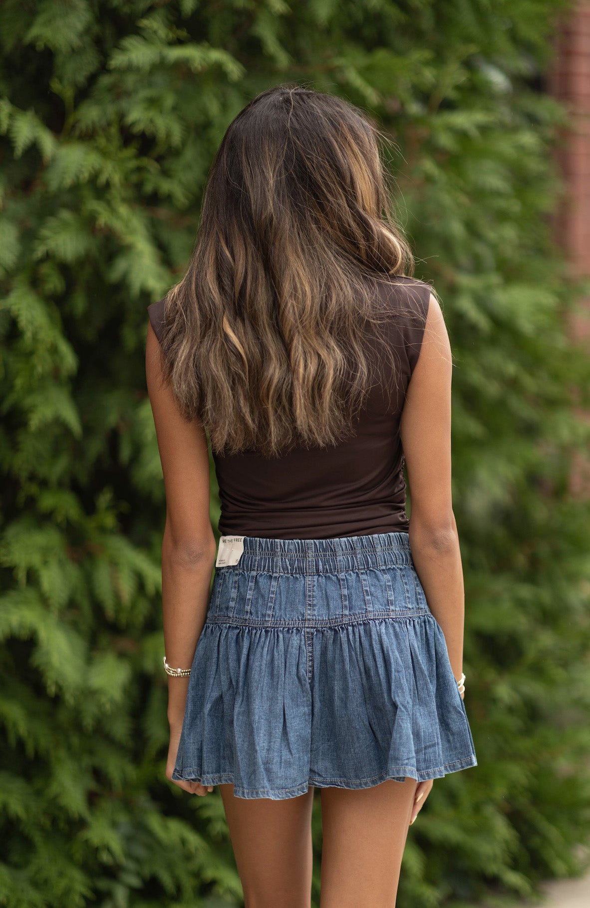 Roselle Denim Mini Skirt