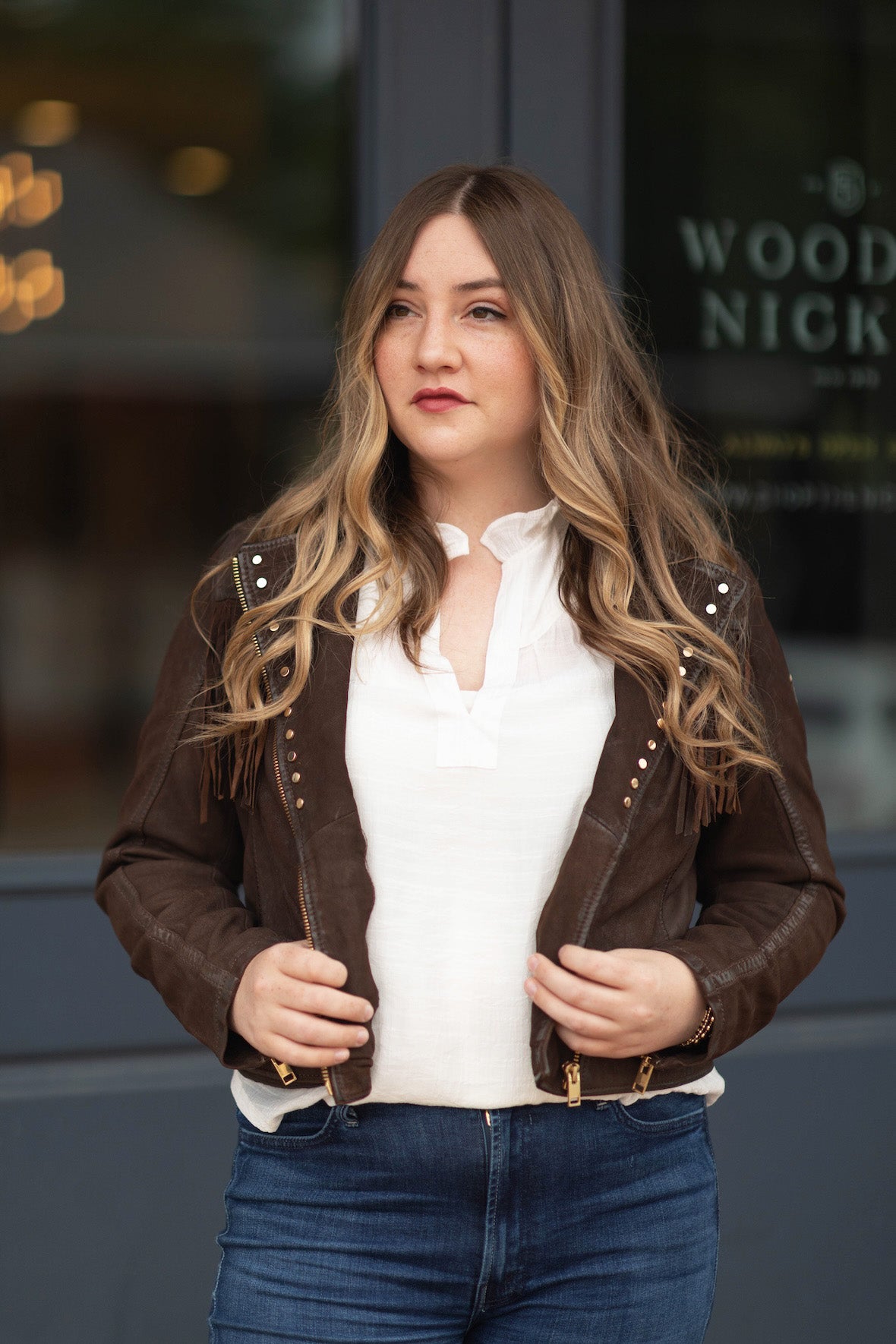 Fanny Fringe Leather Jacket