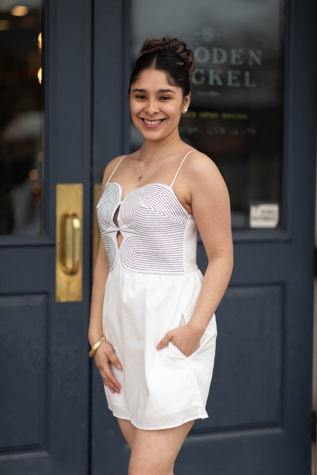 Becca Bustier Sleeveless Mini Dress