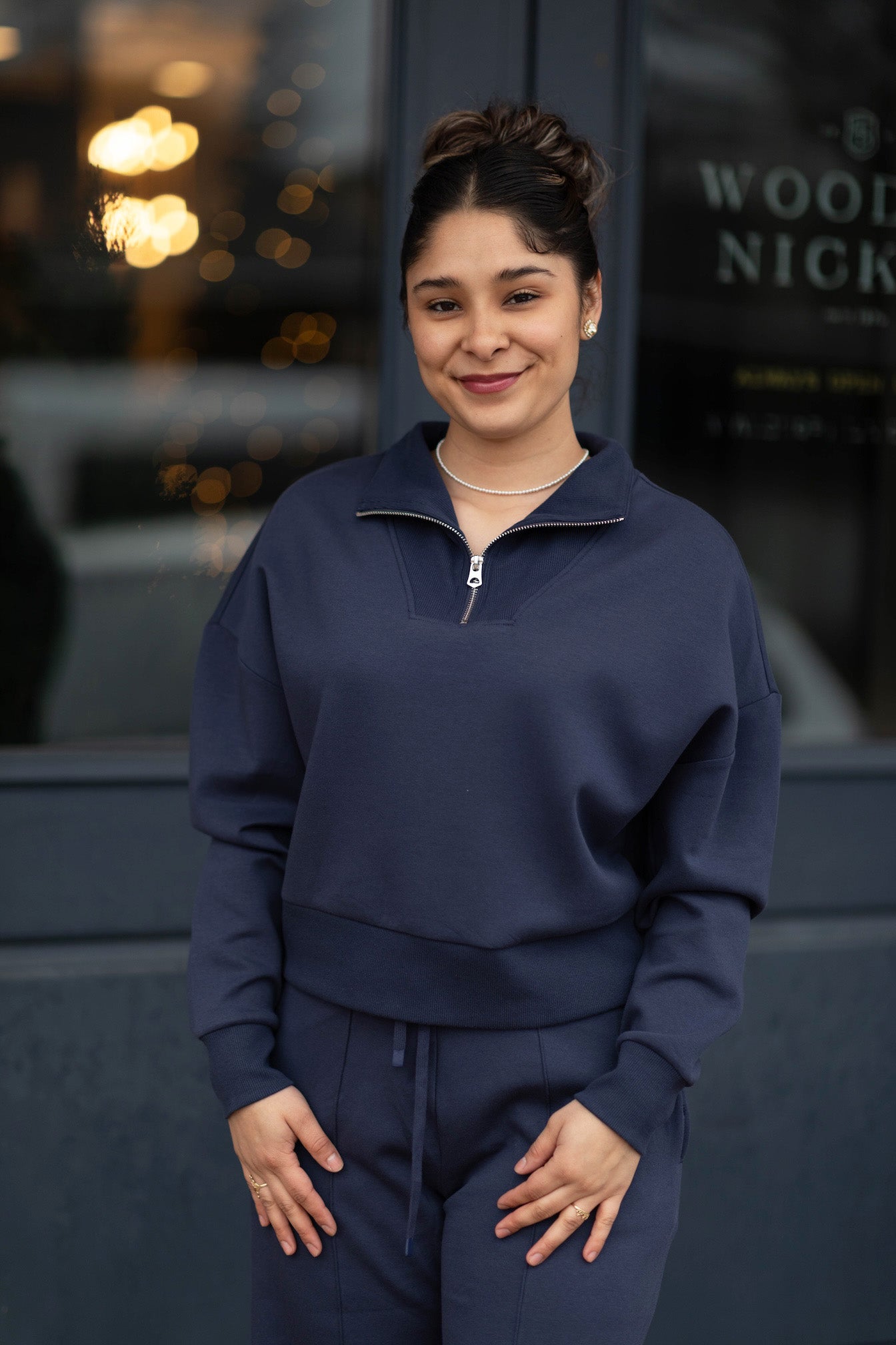 Seanni Cotton Soft Knit LS Half Zip