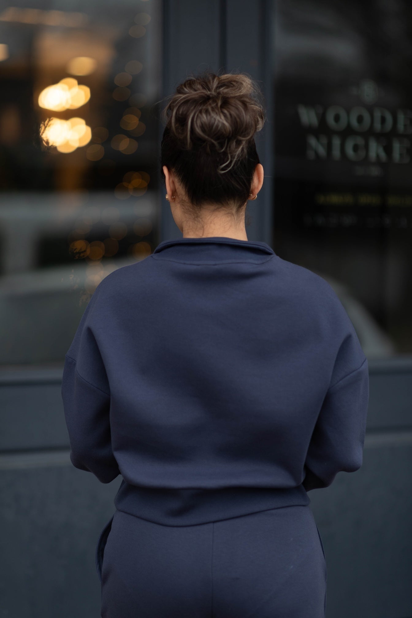 Seanni Cotton Soft Knit LS Half Zip