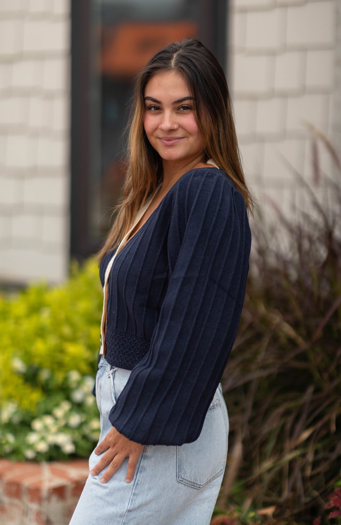 Cambridge Color Block Cardigan