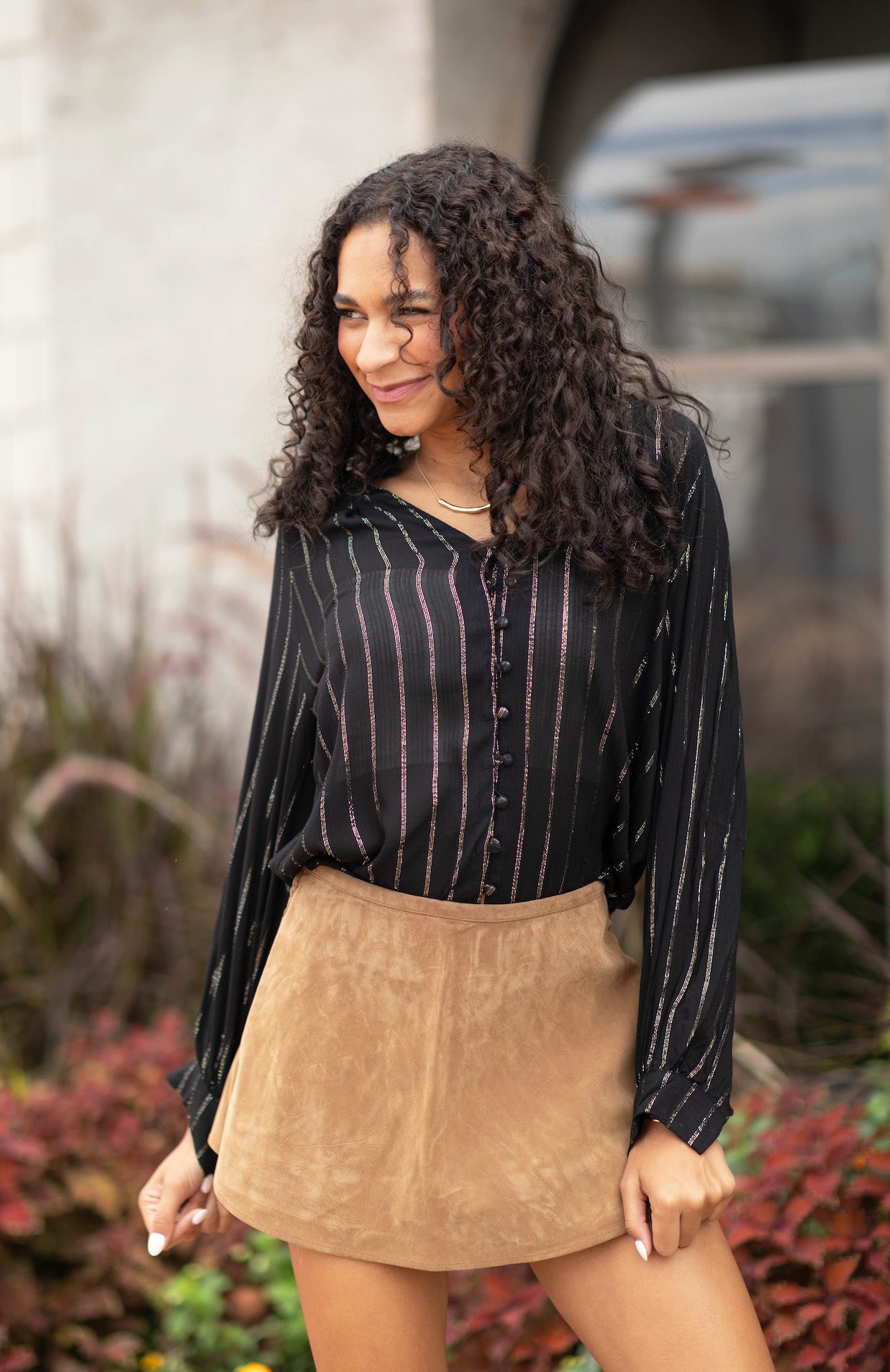 Midnight Stripe Blouse