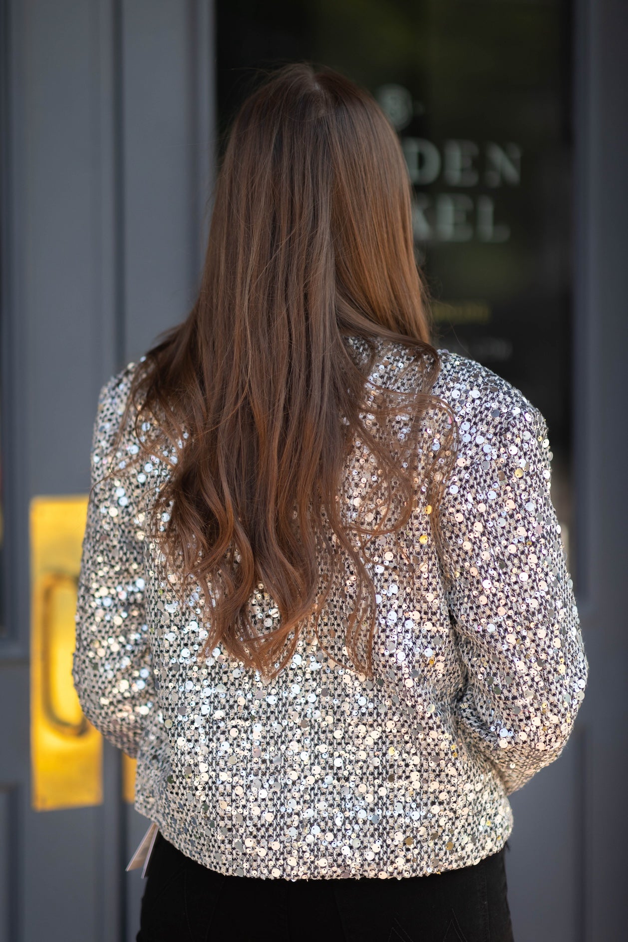 Sequin Tweed Jacket