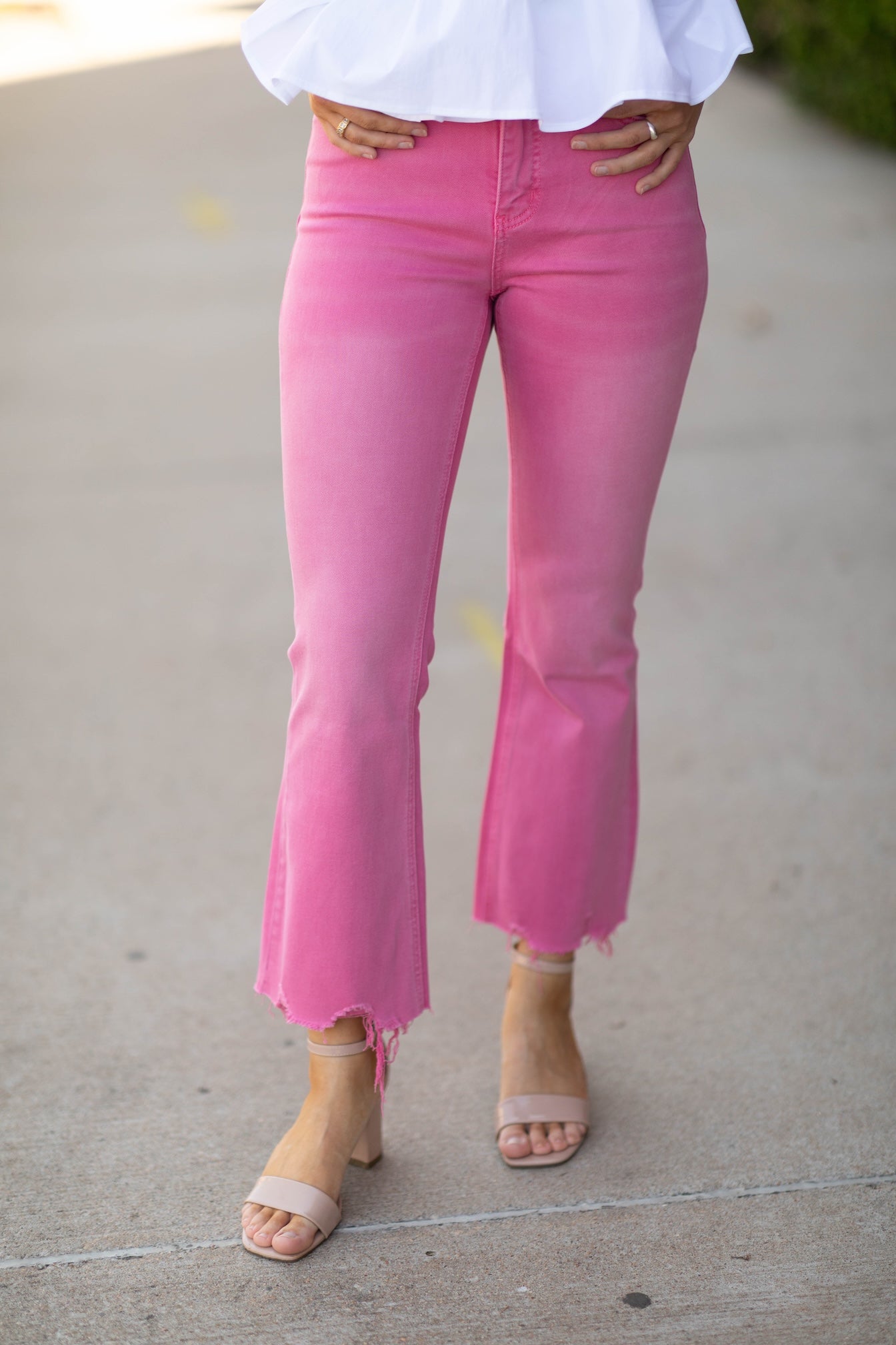 High Rise Vintage Crop Flare