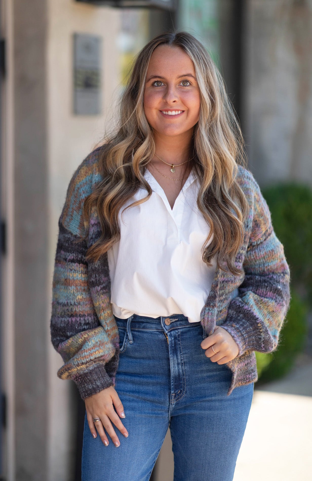 Multi Stripe Cardigan