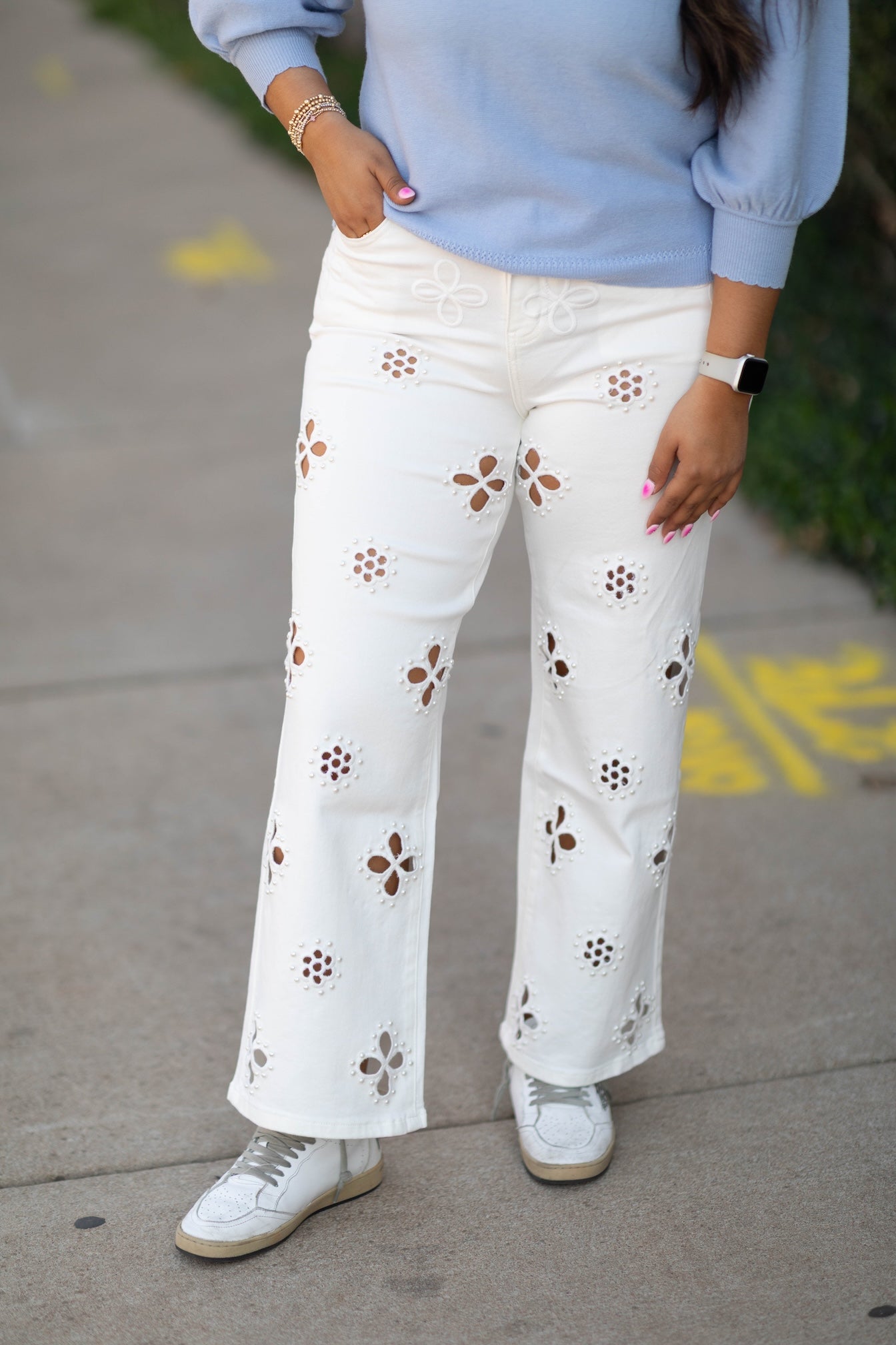 High Rise Straight Jeans