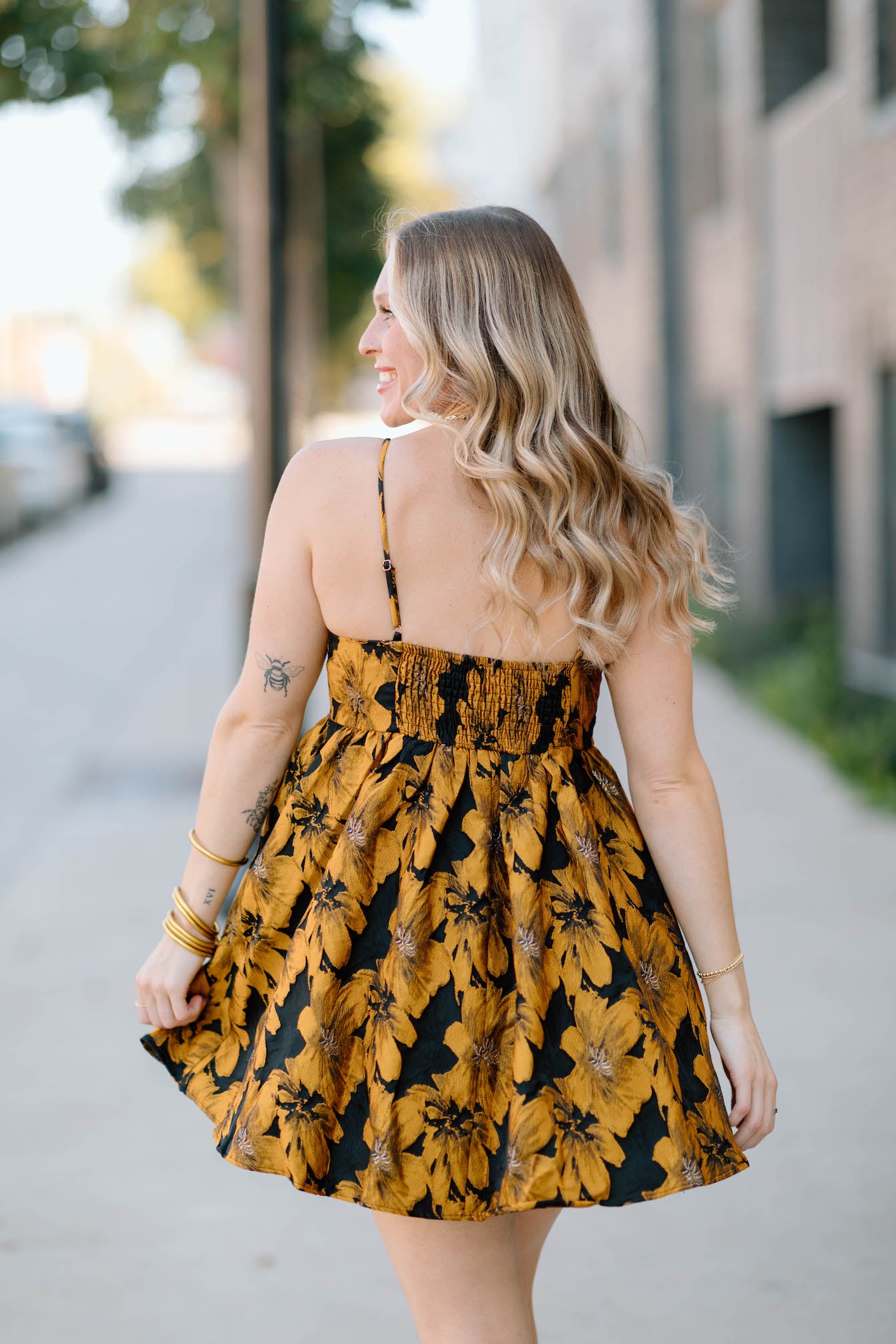 Lanna Floral Bow Front Dress