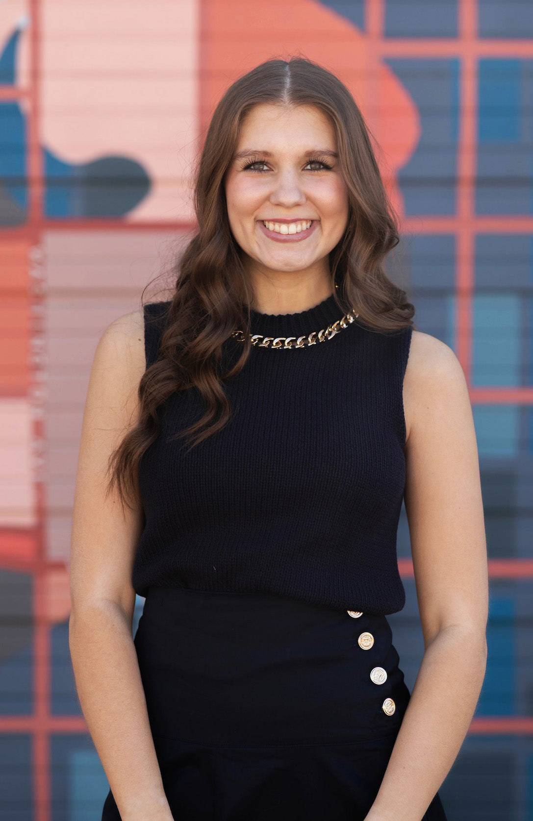 Savoy Chain Detail Sweater Tank