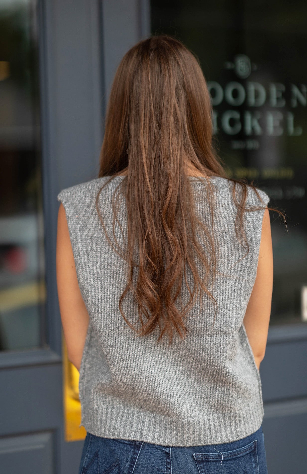 Marled Sleeveless Sweater