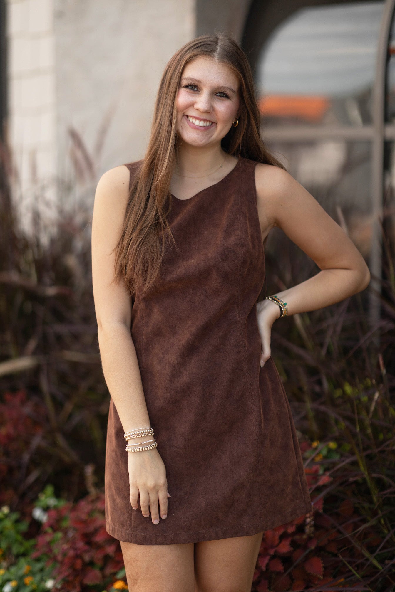 Atlas Suede Mini Dress