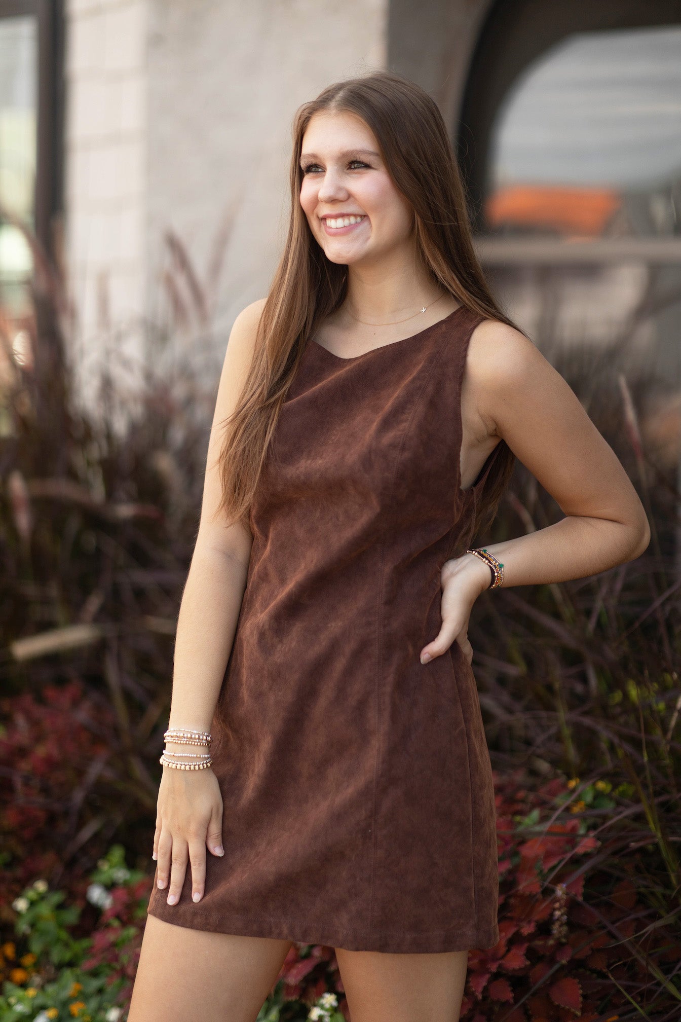 Atlas Suede Mini Dress