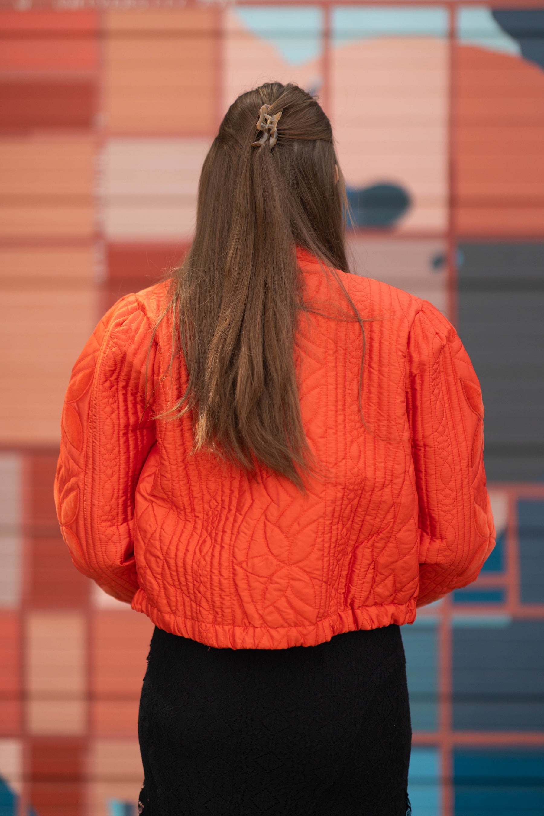 Velvet Flower Quilted Jacket