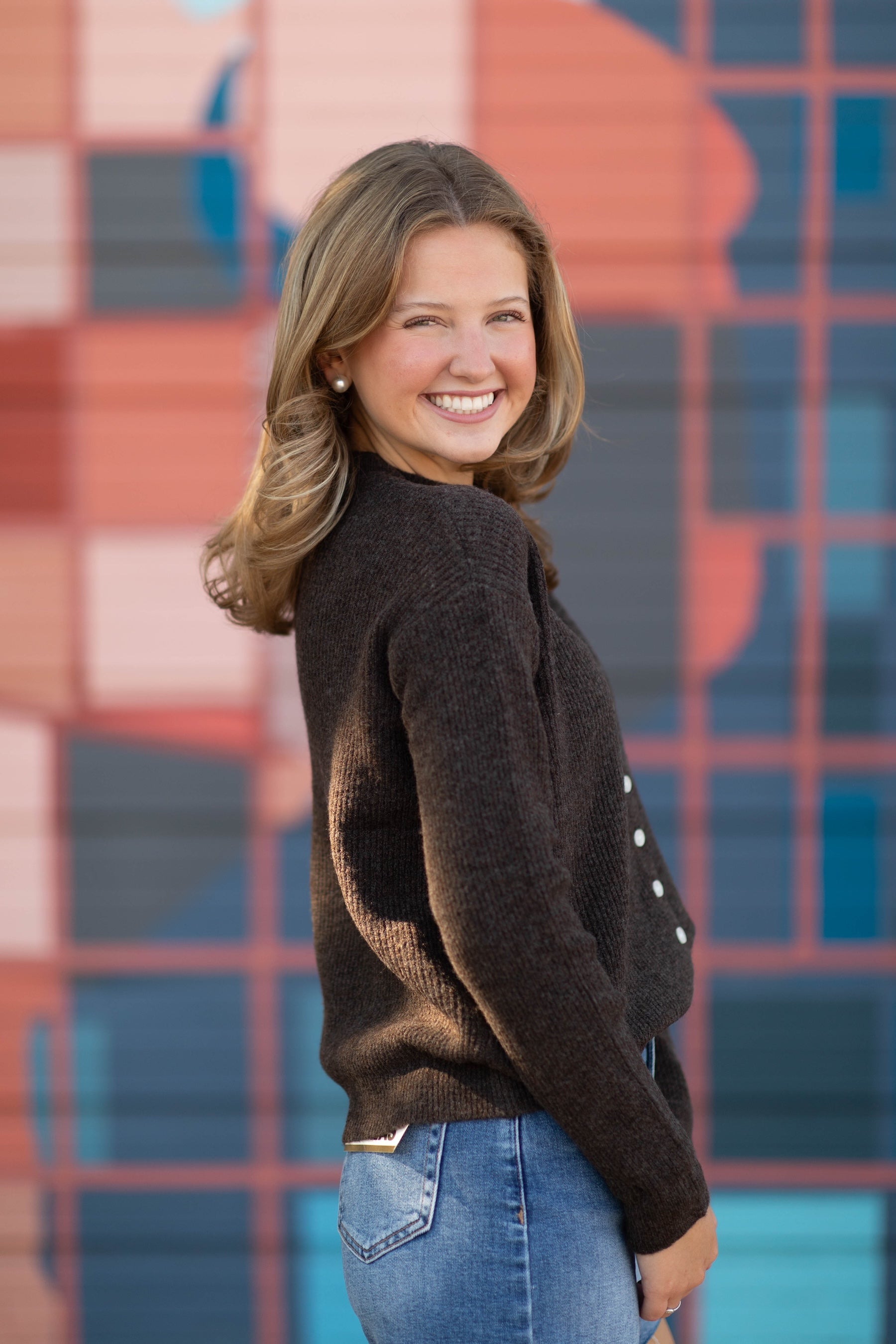 VHEA LONG SLEEVE CREW NECK CARDIGAN