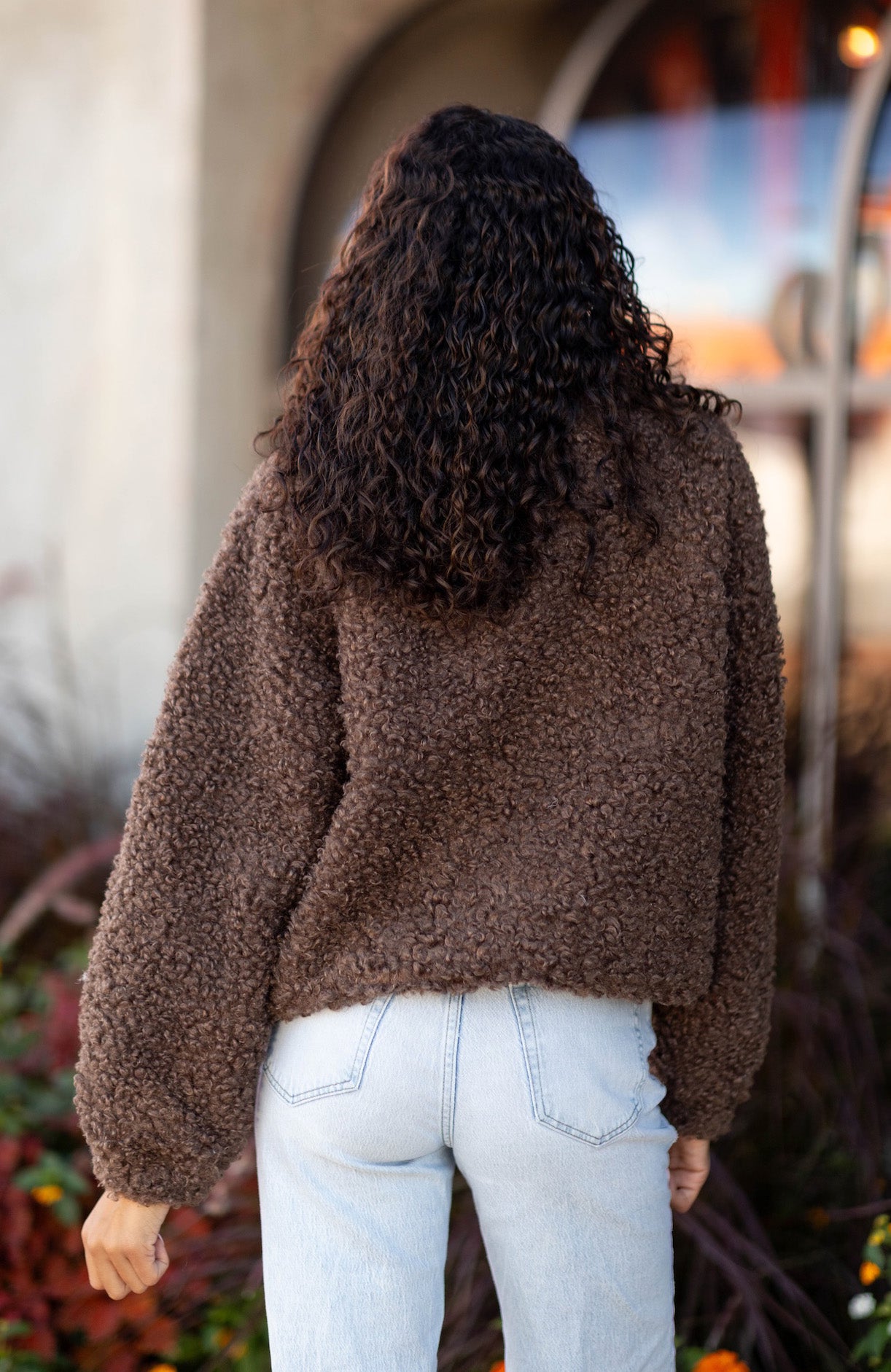 Janna Zip Sherpa Raglan Jacket