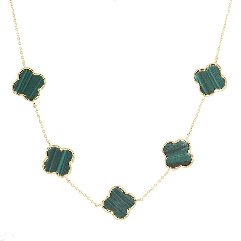 Linked Quatrefoil Necklace