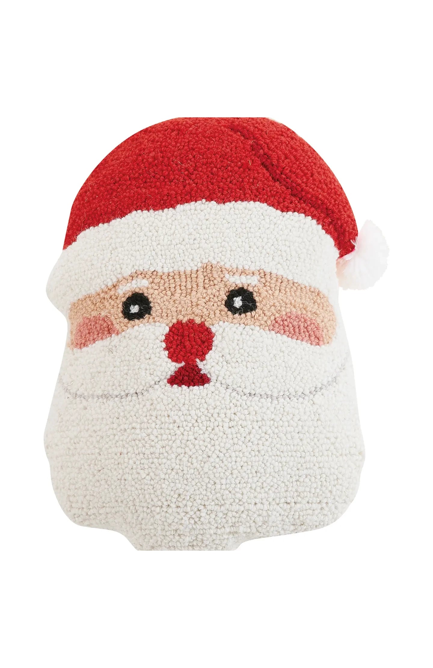 Shaped Santa Face Hook Pillow 12x16