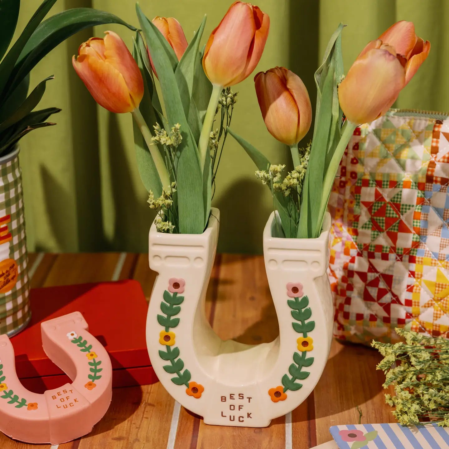 Ceramic Vase - Horseshoe