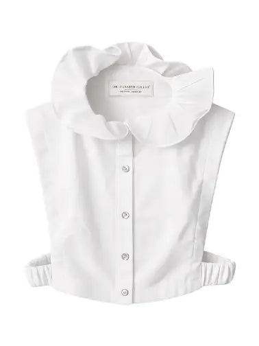 Sweet Jane White Ruffle Collar Dickey Chemisette