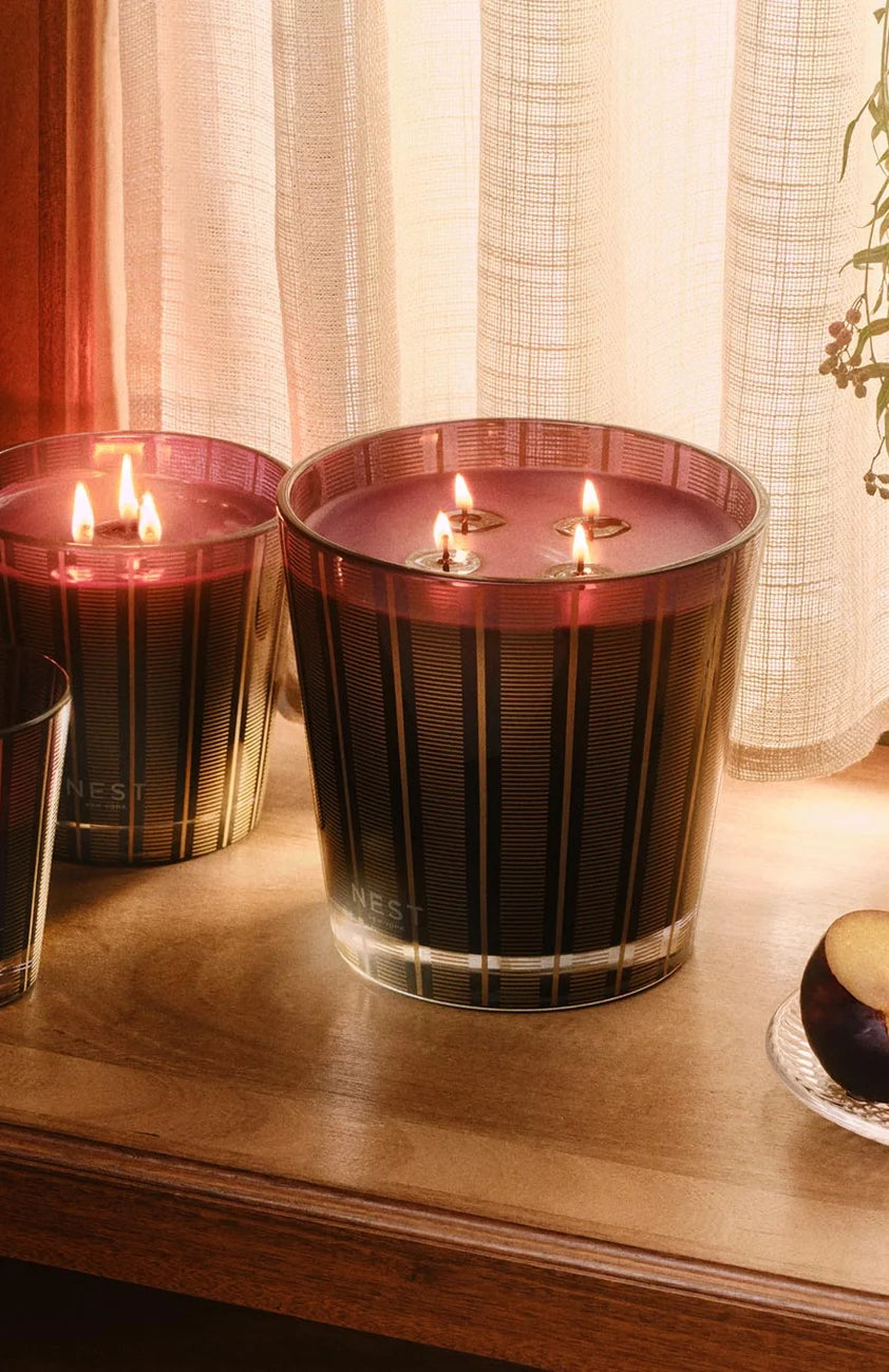 Luxury 4 Wick Candle Autumn Plum