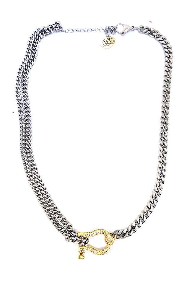 Gigi Necklace, Silver + Gold