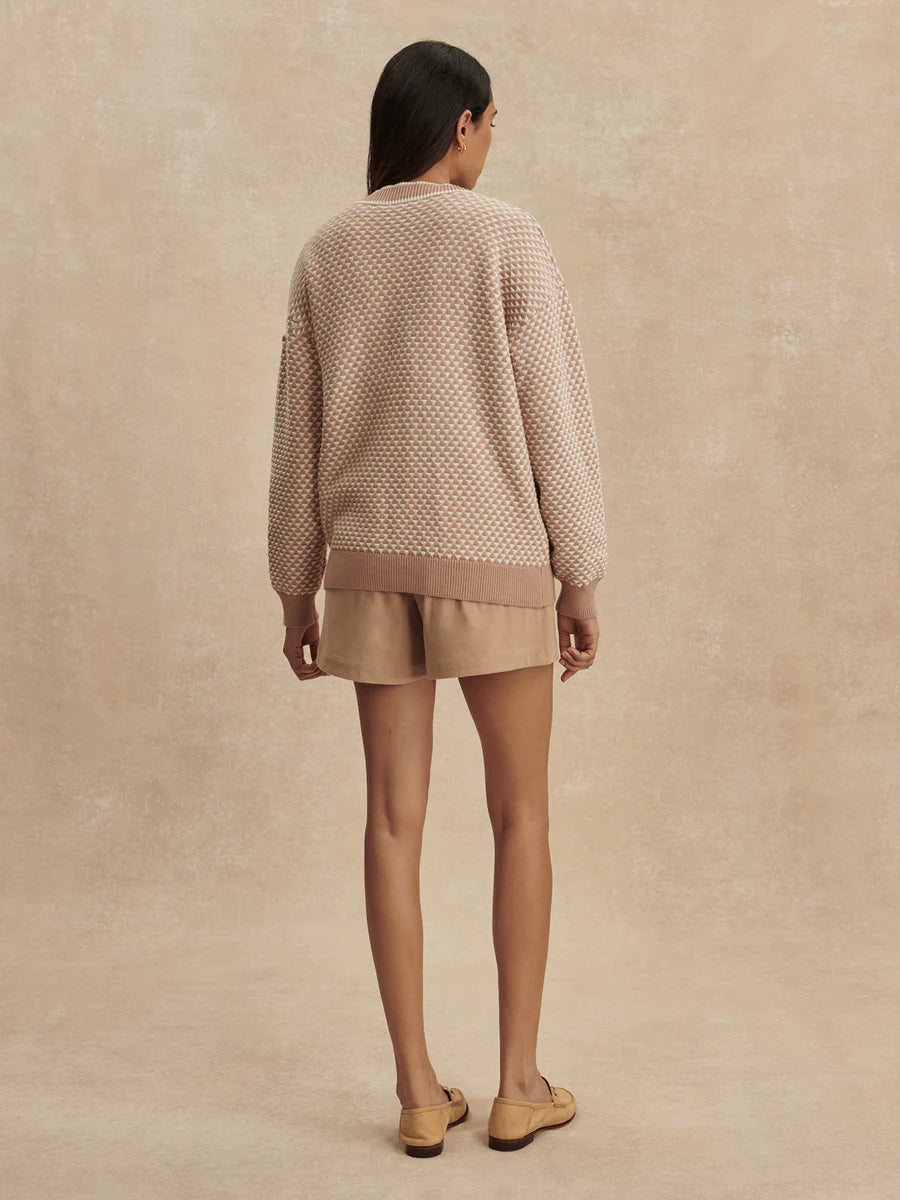 Tarran Stitch Knit Cardigan