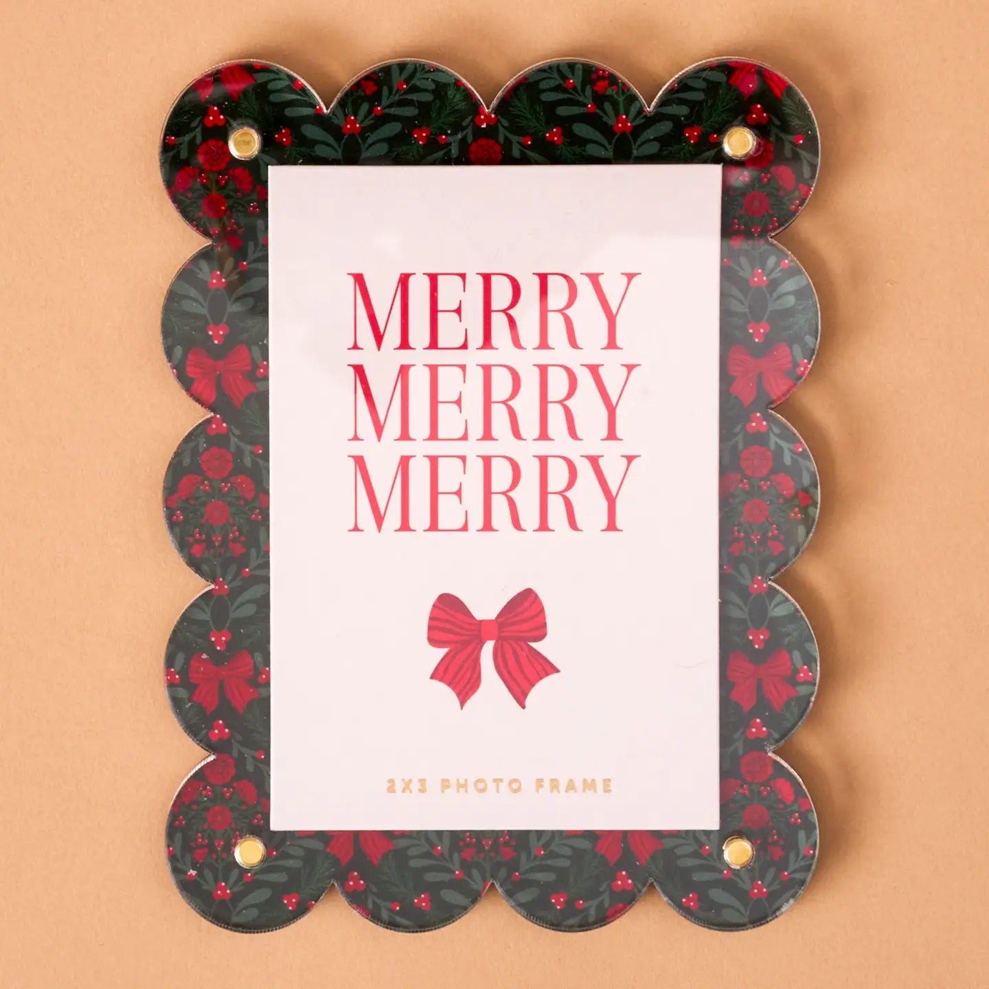 Mini Acrylic Picture Frame Magnet - A Merry