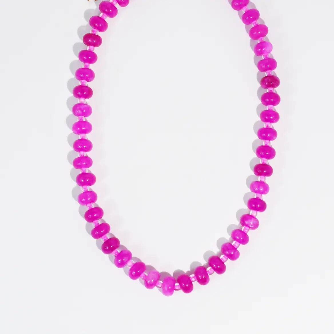 Fuchsia Gemstone Necklace