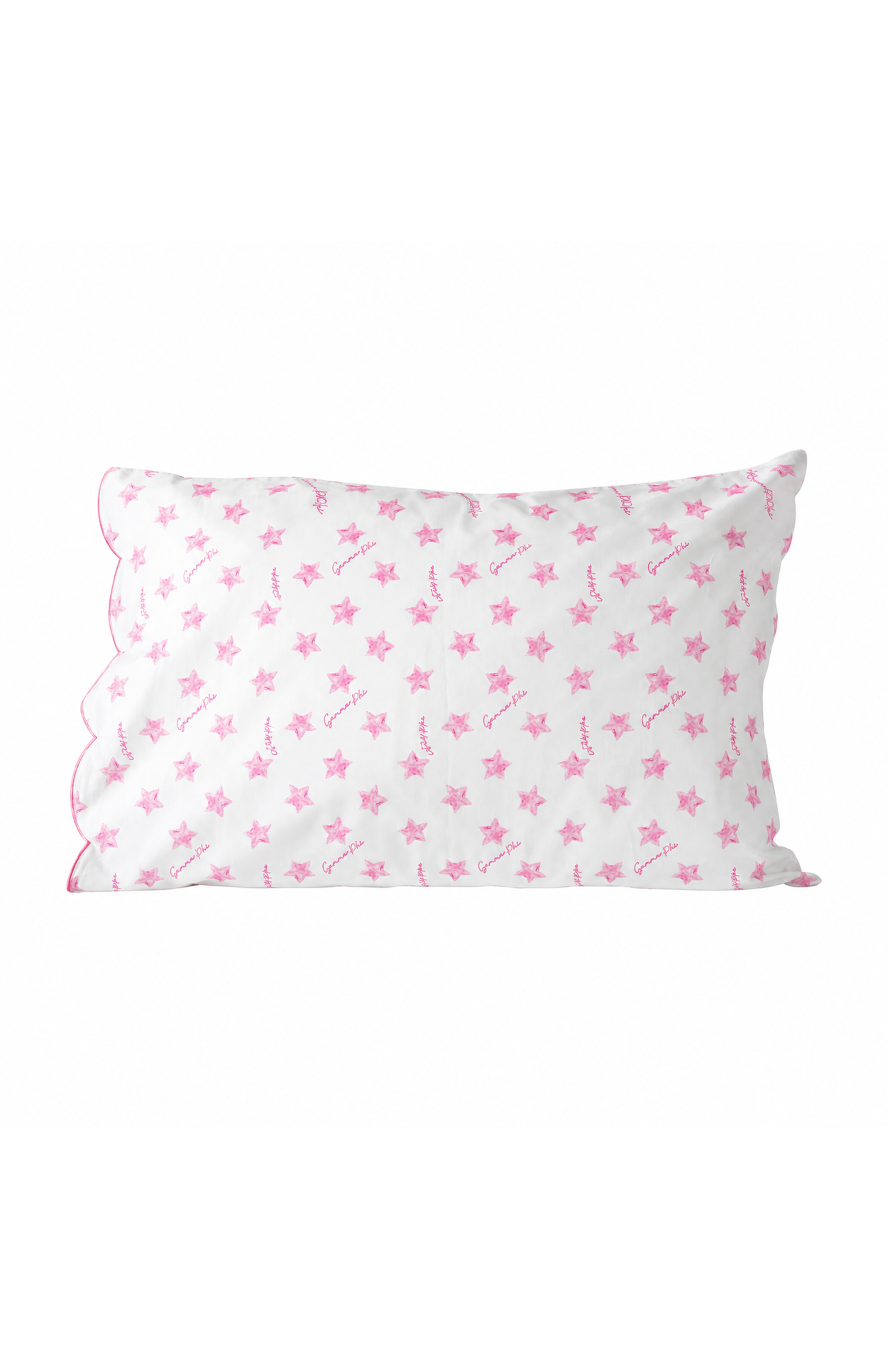 Cotton Scalloped Pillowcase - Gamma Phi Beta