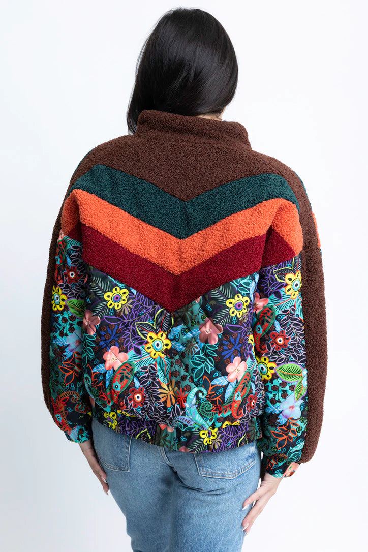 Stevie Patterned Floral Puffer Jacket