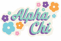 Alpha Chi Flower Child Magnet
