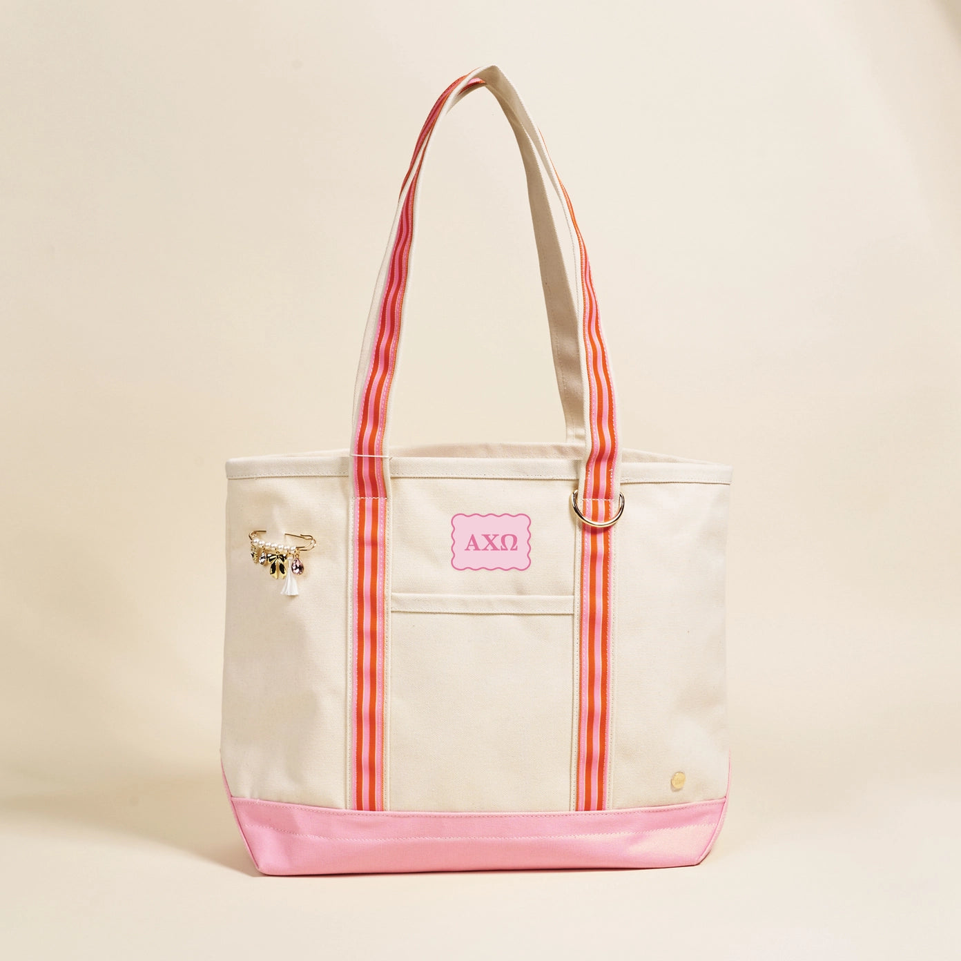 Sorority Canvas Tote Bag - Alpha Chi Omega