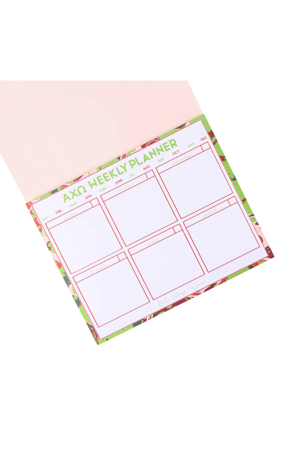 Sorority Desk Planner - Alpha Chi Omega