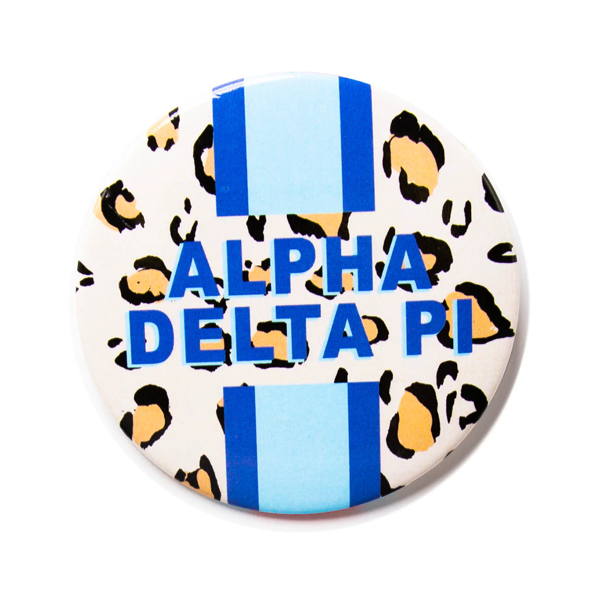 Alpha Delta PI Cheetah Button 3 "