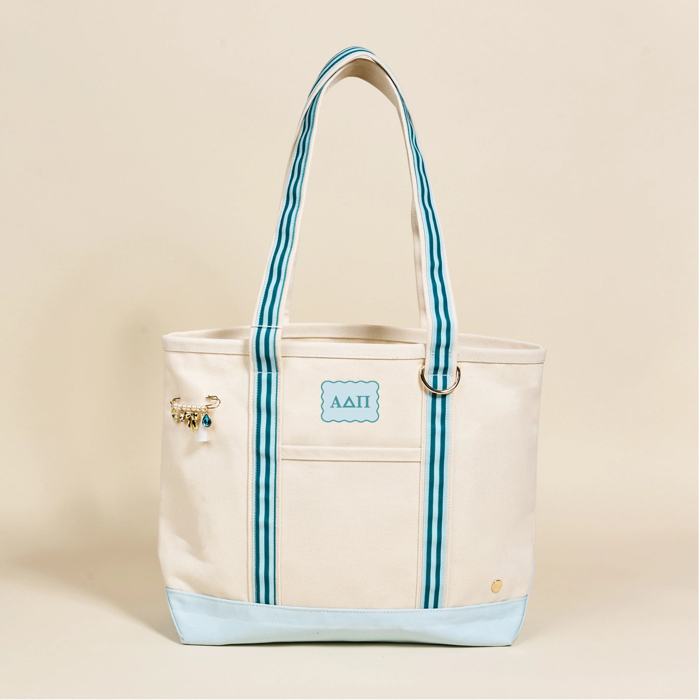 Sorority Canvas Tote Bag - Alpha Delta Pi