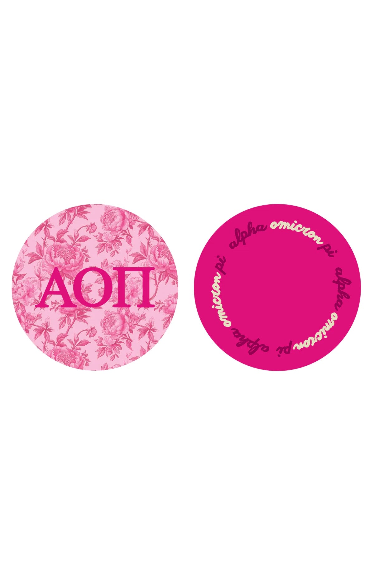 Alpha Omicron Pi Reversible Acrylic Coaster