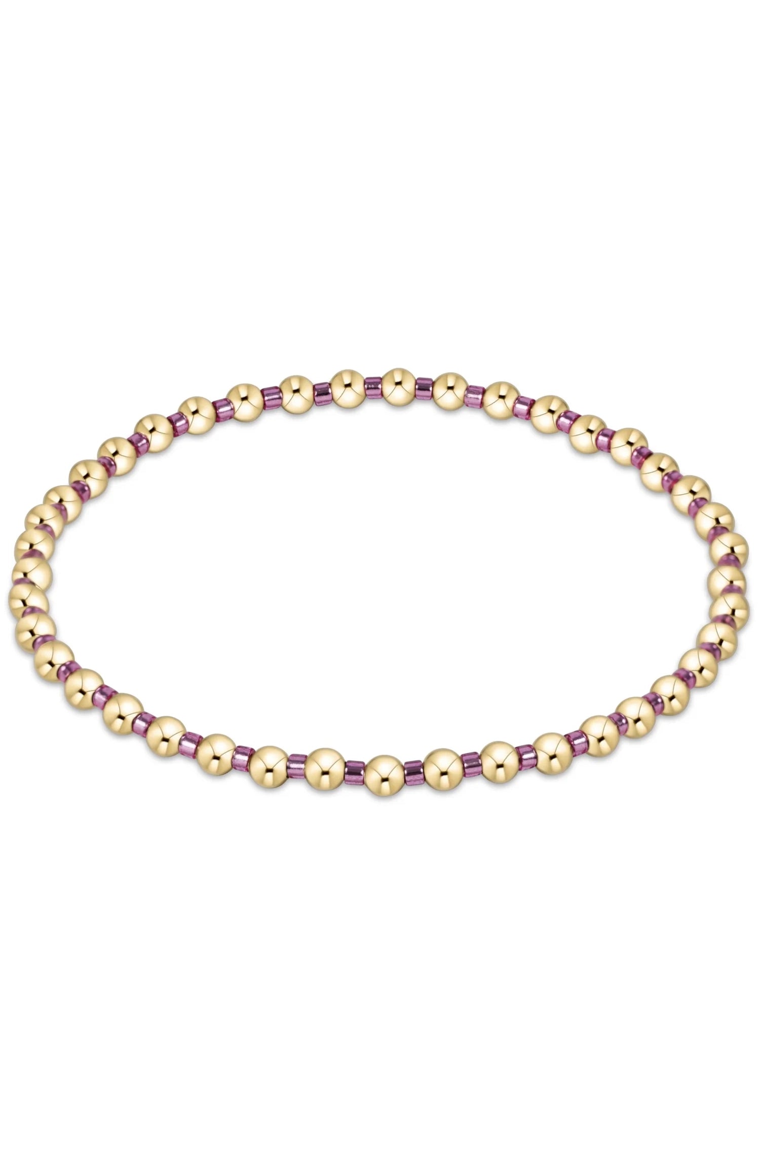 Hope Grateful Bracelet - Pink Metallic