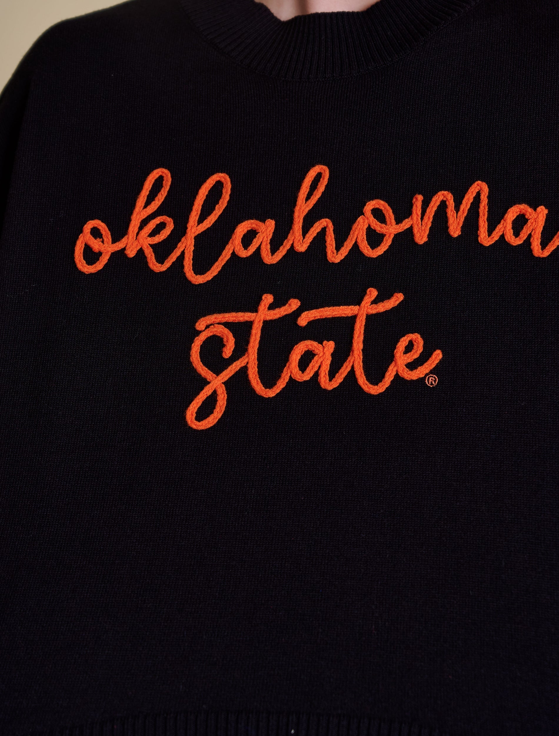 The Embroidered Mock Neck Sweater