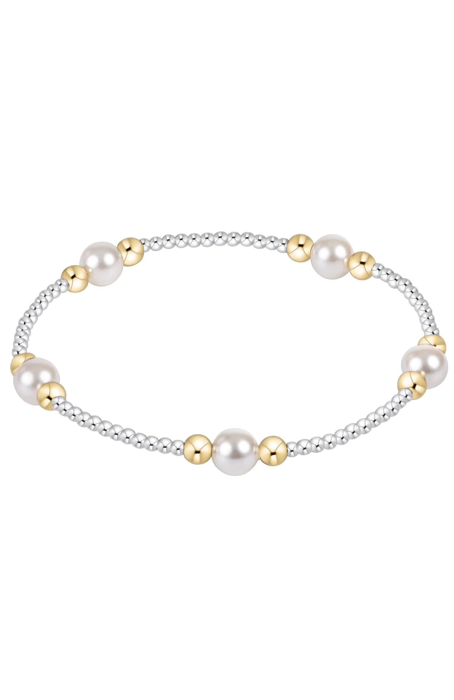 Purpose Pearl 6mm Bead Bracelet - Mixed Metal