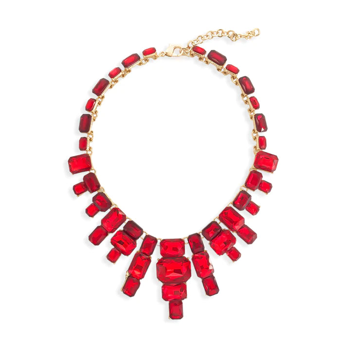 Lux Statement Necklace Red