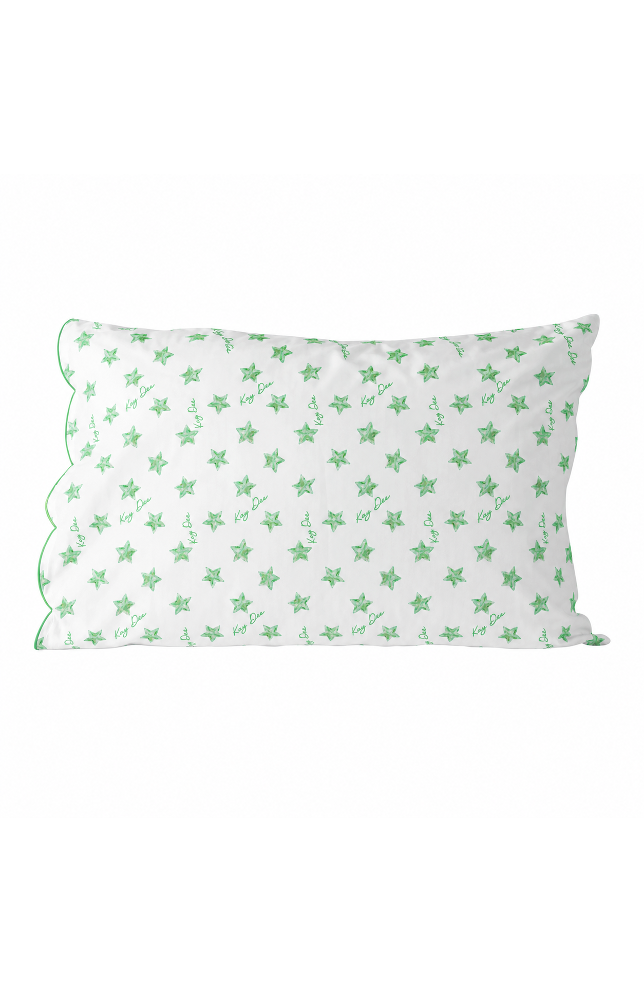 Cotton Scalloped Pillowcase - Kappa Delta
