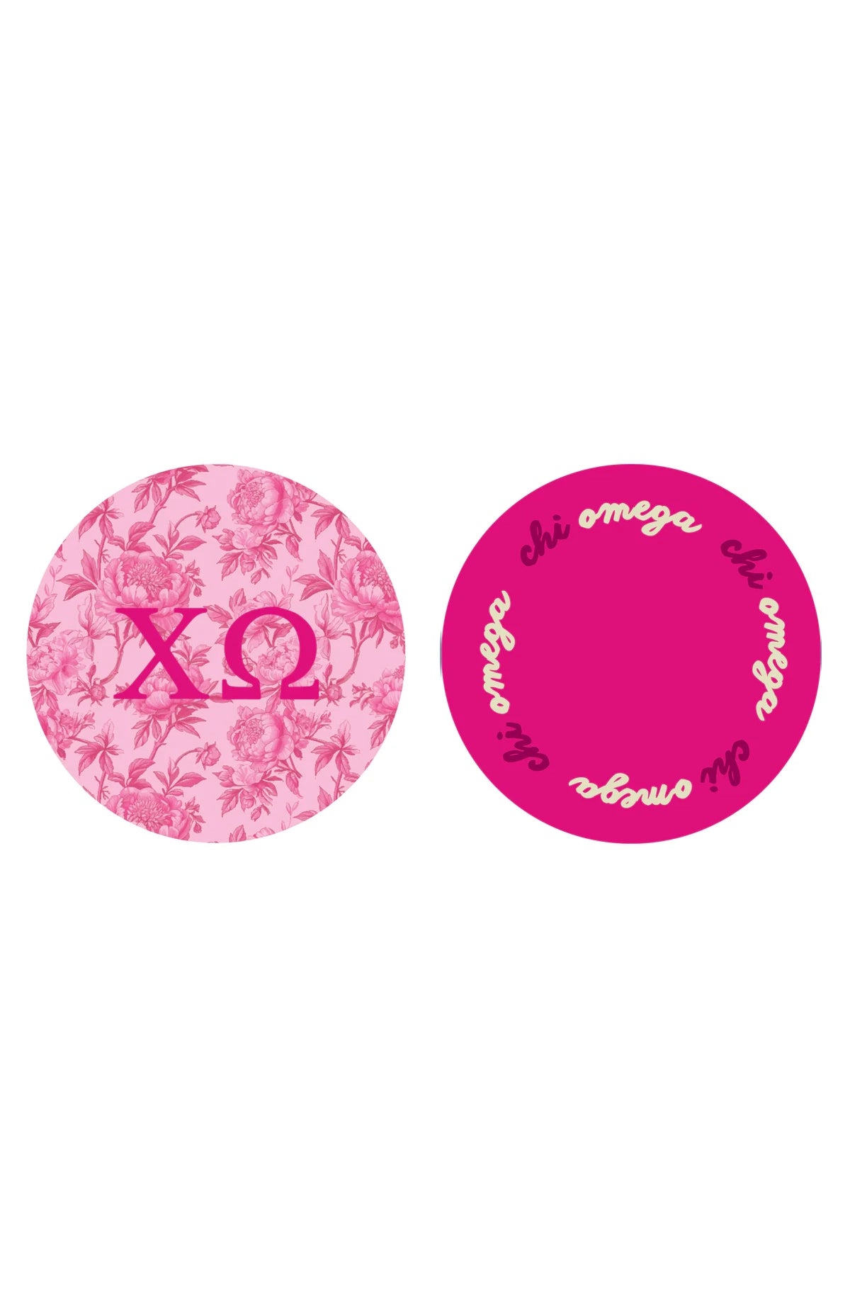 Chi Omega Reversible Acrylic Coaster