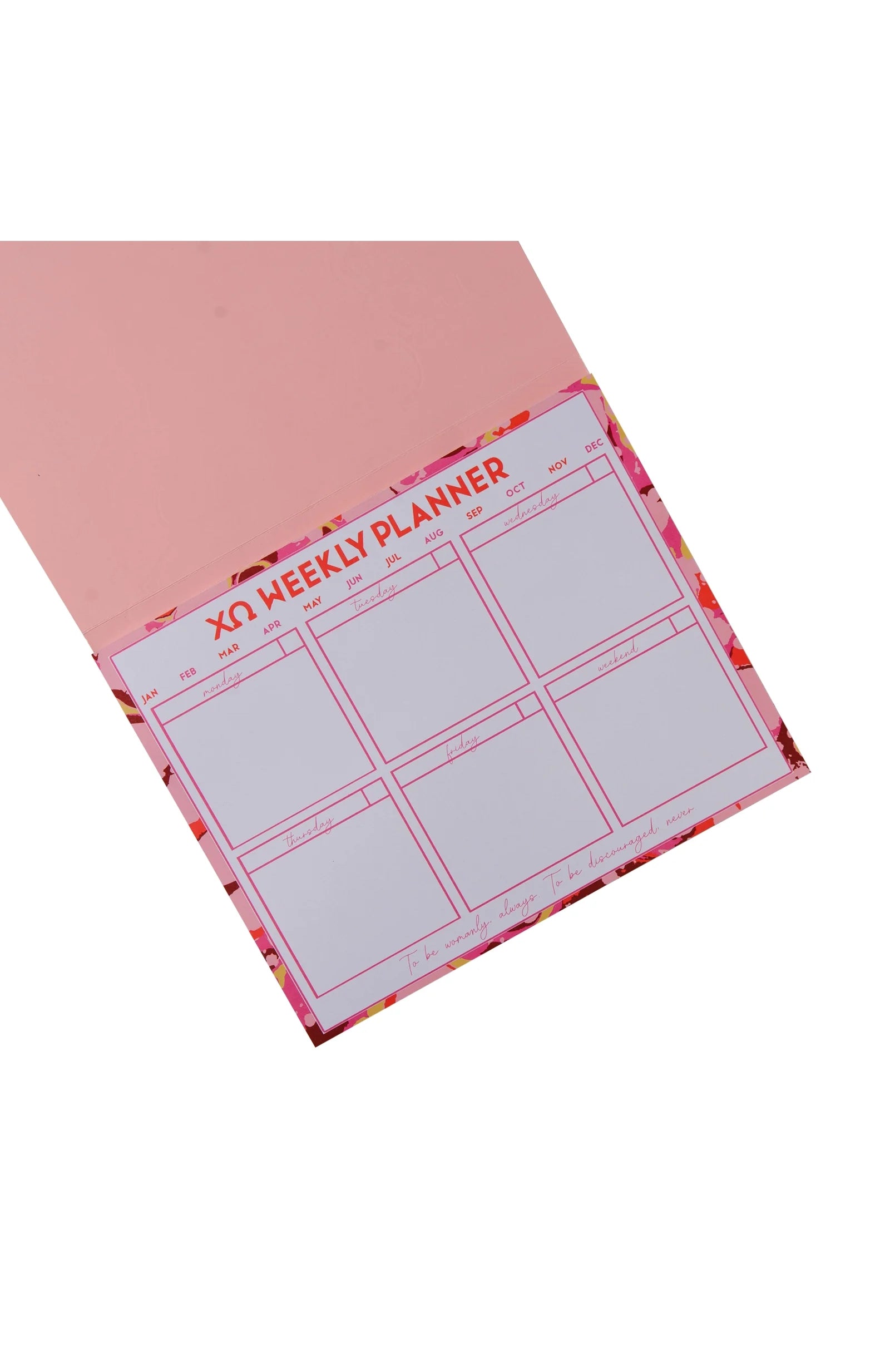 Sorority Desk Planner - Chi Omega