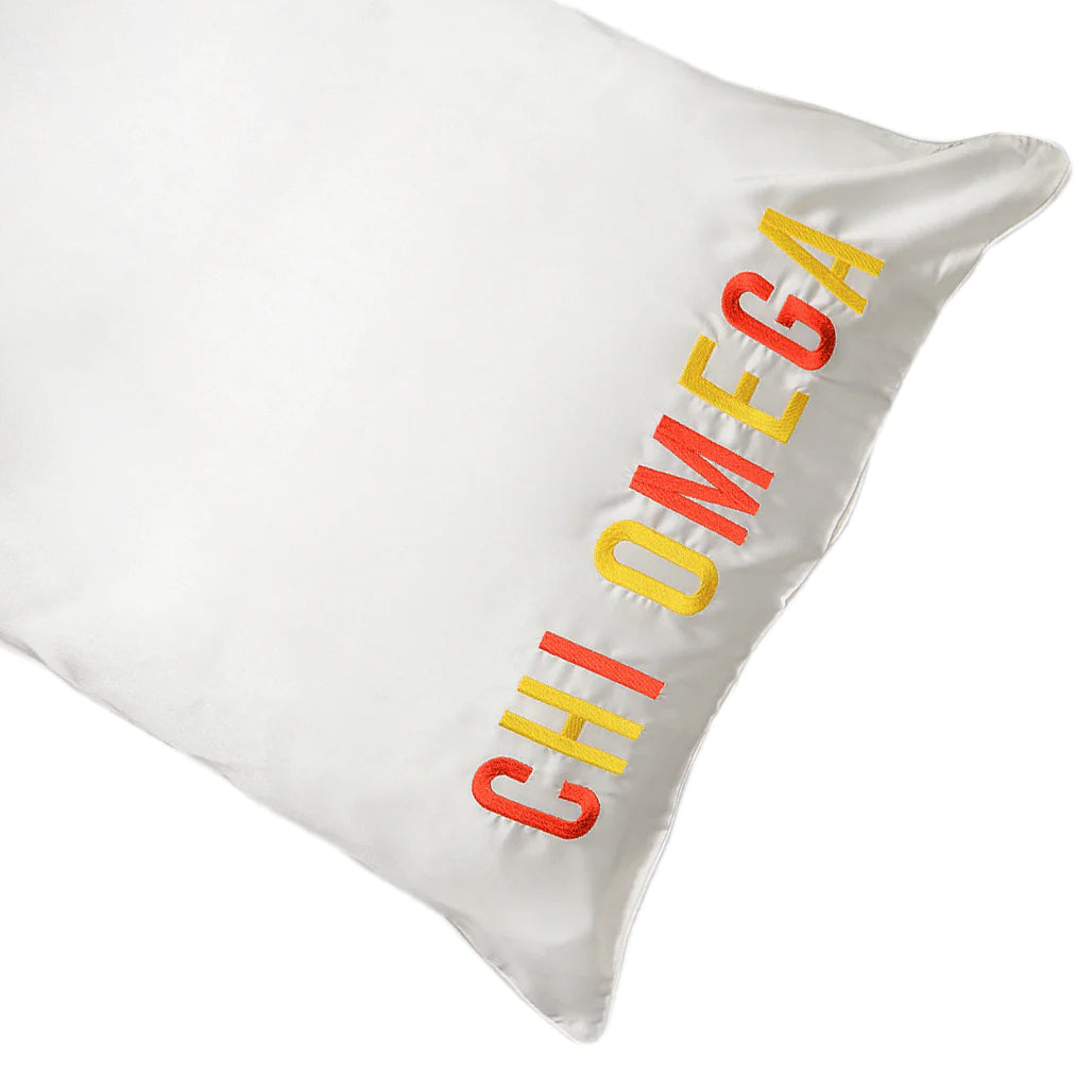 Chi Omega Satin Pillowcase